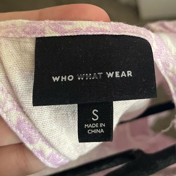 Who What Wear Lavender Prairie Floral Maxi Dress - Picture 2 of 7